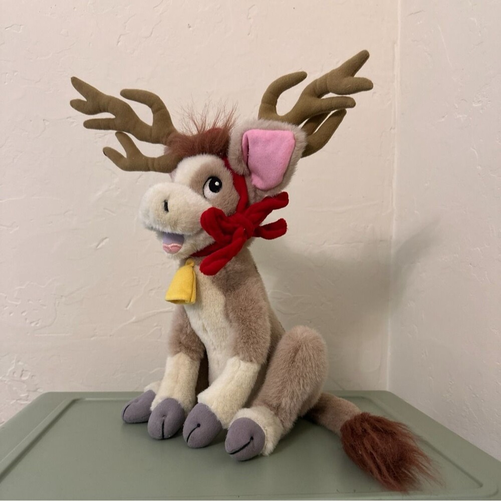 Annabelle's Wish Vintage 1997 Reindeer 16" Plush Stuffed Cow Calf Blockbuster